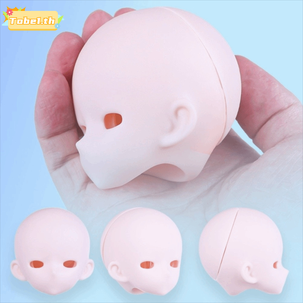 TOBE1 1 / 4 BJD Anime Headsculpt, Da Trắng PVC Bjd Baby Head, Bjd Phụ Kiện Có Thể Mở Anime-Style Dol