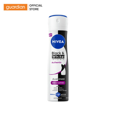 Nivea Xịt Ngăn Mùi Nivea Black & White Invisible Authentic Hương Trái Cây Ngọt Ngào 150ml | Guardian Việt Nam