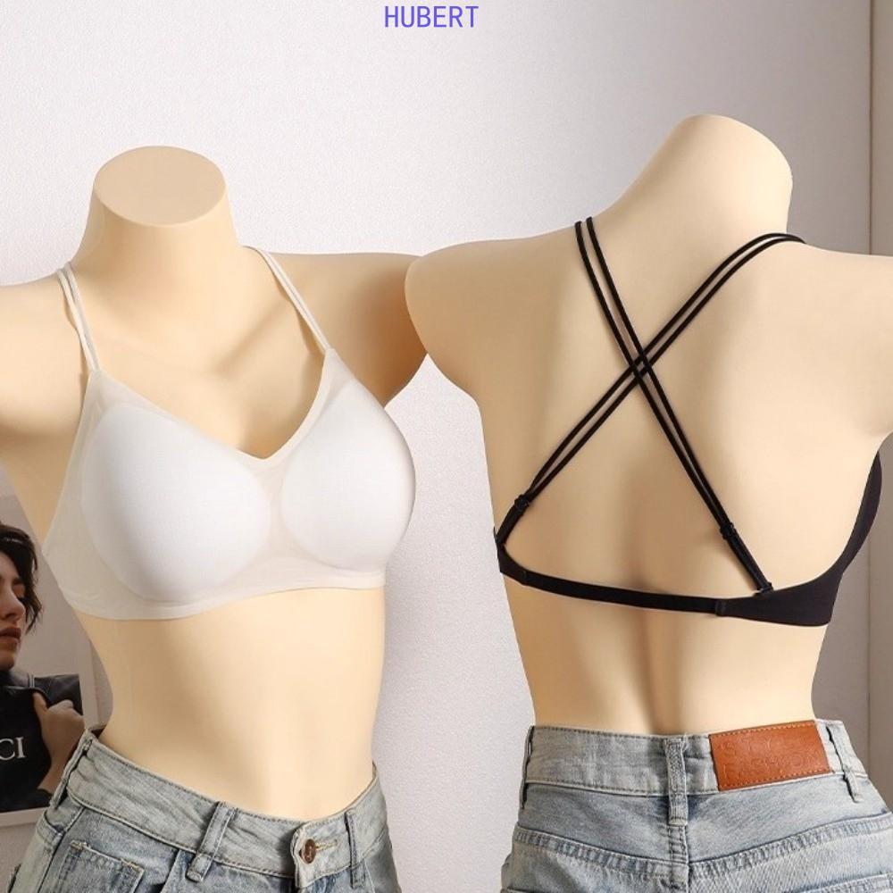 Áo ngực chữ V không dây HUBERT Ice Silk, Áo lót chống sốc cho nữ, Áo ngực tập hợp chống chảy xệ có t