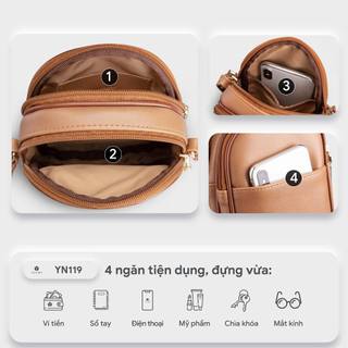 Túi Yuumy (Thời trang nữ đựng điện thoại size 12 - Túi đeo chéo da Seasand YN119) Bagsmart