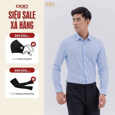 Áo sơ mi nam dài tay DGC dáng ôm slim fit, chất vải mềm mại thoáng mát - SASDBC39M