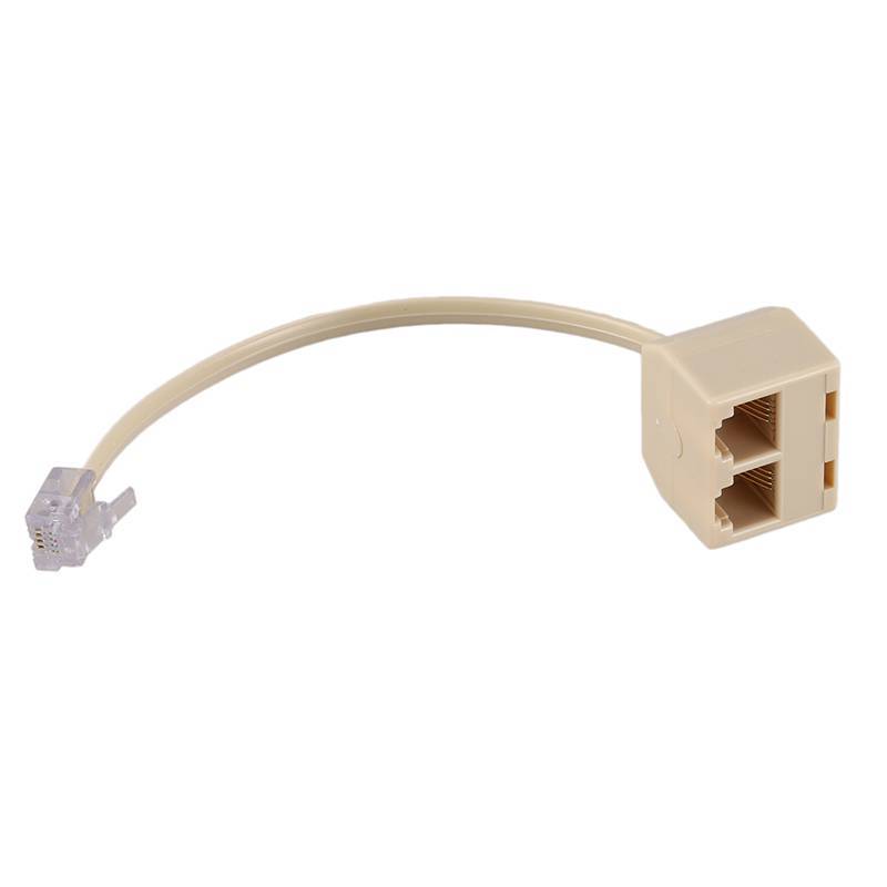 Bộ Chia Điện Thoại SS RJ11 6P4C 1 Nam Sang 2 Nữ Adapter RJ11 Sang RJ11 Tách Phụ Kiện Điện Thoại VN