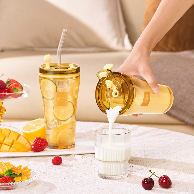Tầm nhìn Mỹ Thương hiệu Corelle Corelle Thương hiệu Corelle Cốc uống nước đôi Corelle Cốc hút chịu n