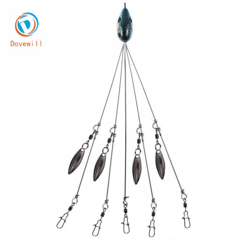 Dovewill Alabama Rig Soft Swimbait Umbrella Rig Thiết kế lấy cảm hứng từ sinh học cho ngư dân Bass,