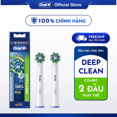 [HỎA TỐC] Combo tiết kiệm set 2 đầu bàn chải Oral-B Chính Hãng Vitality Pro Deep Clean/Whitening/Sensitive