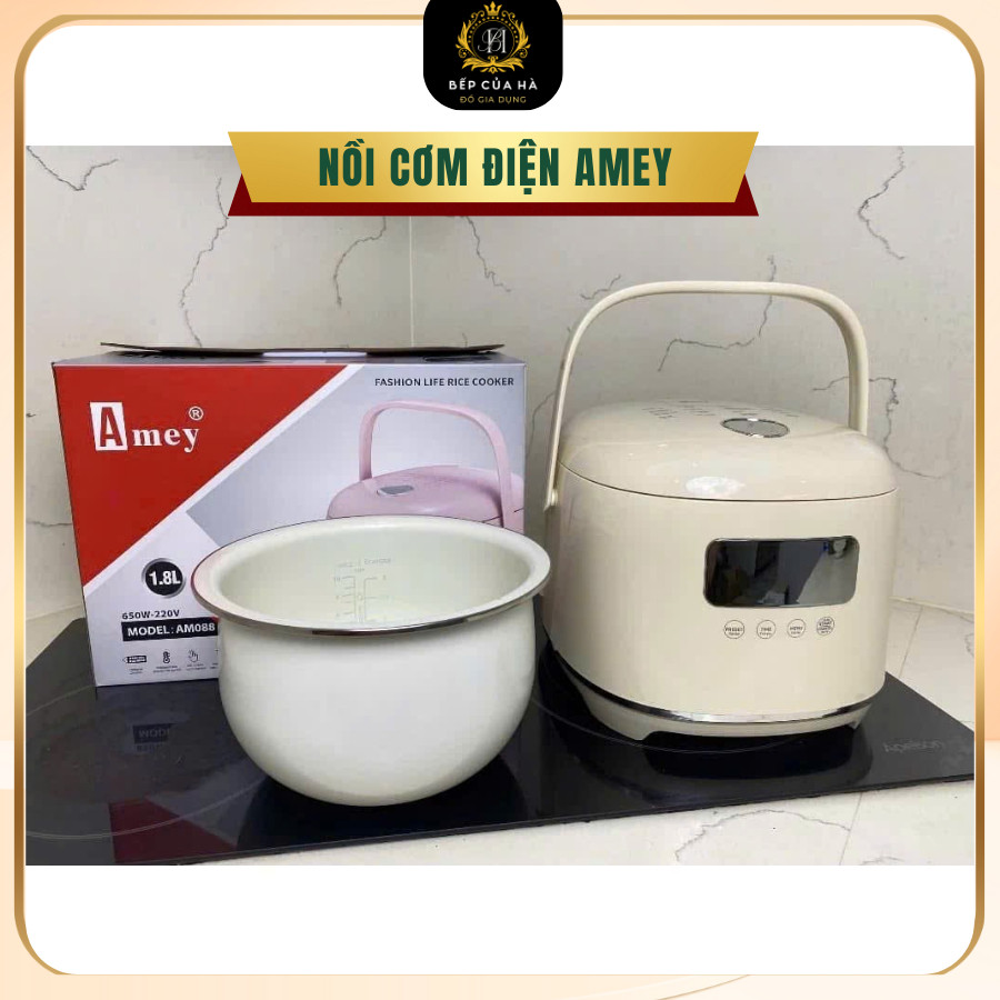 🔥🔥 Nồi cơm điện tử thông minh AMEY Đức, nồi cơm 1,8L Model AM088 đa năng nấu cơm ninh cháo tiện lợi 