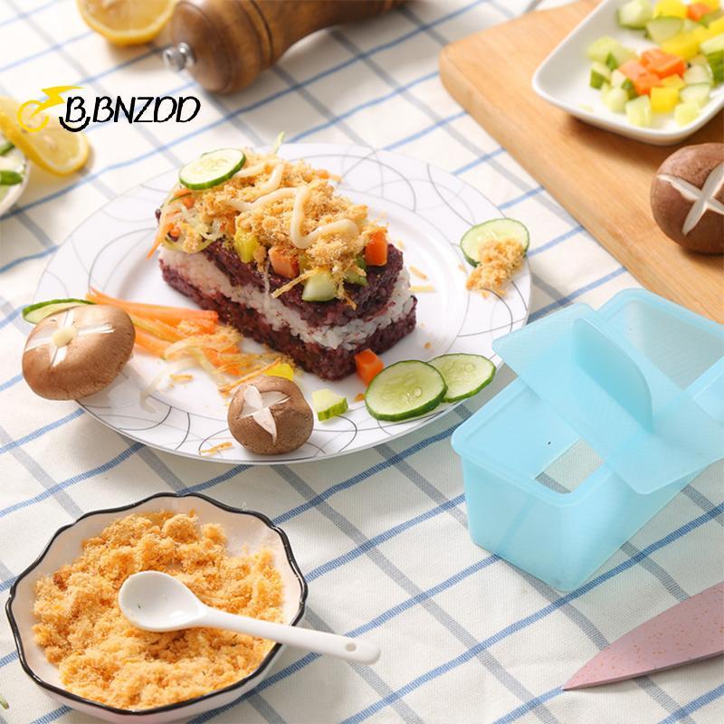 [BBNZDD] No Sti Musubi Maker Press With Small Rice Paddle, Bộ dụng cụ làm Sushi Onigiri Mold Luncheo