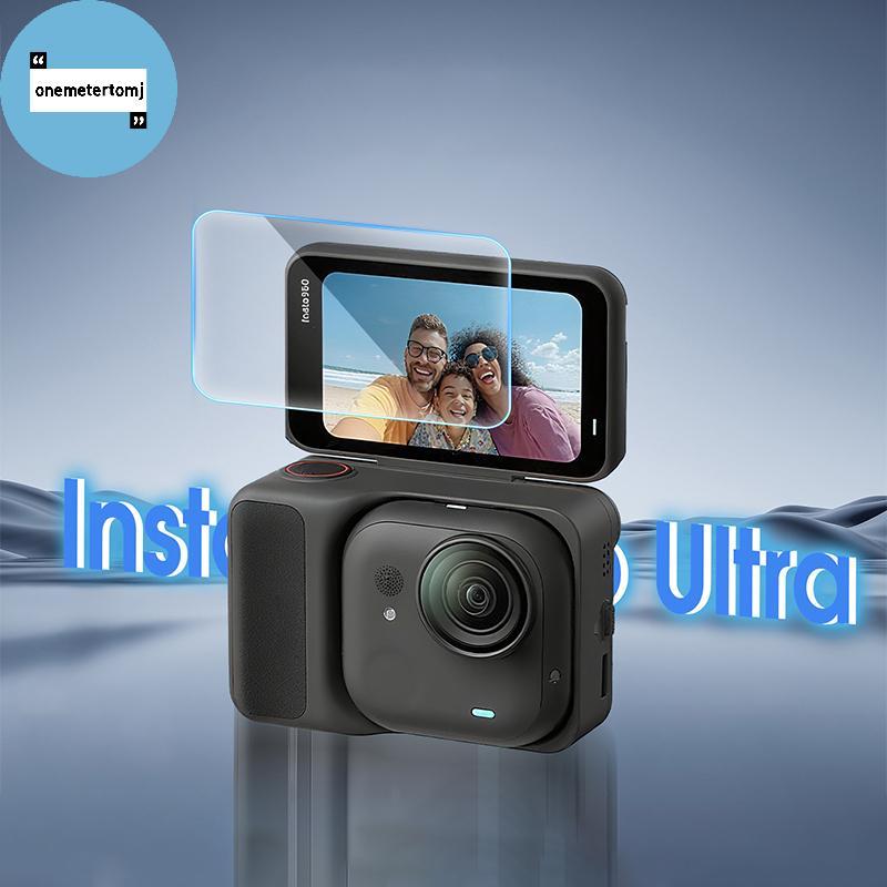Onemetertomj 2 Chiếc Kính Cường Lực Cho Insta360 GO Ultra Bảo Vệ Màn Hình HD Phim Bảo Vệ Cho Insta36