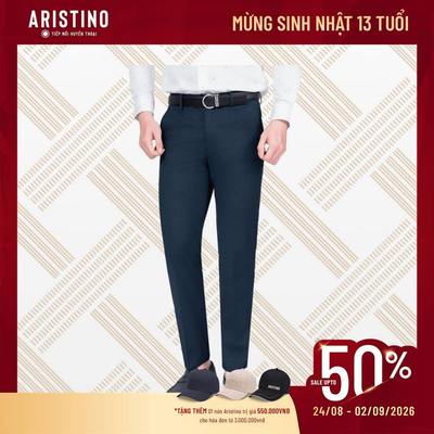 Quần Âu Nam Kẻ Aristino Regular Fit Phong Cách Thanh Lịch Co Giãn ATR0400S2