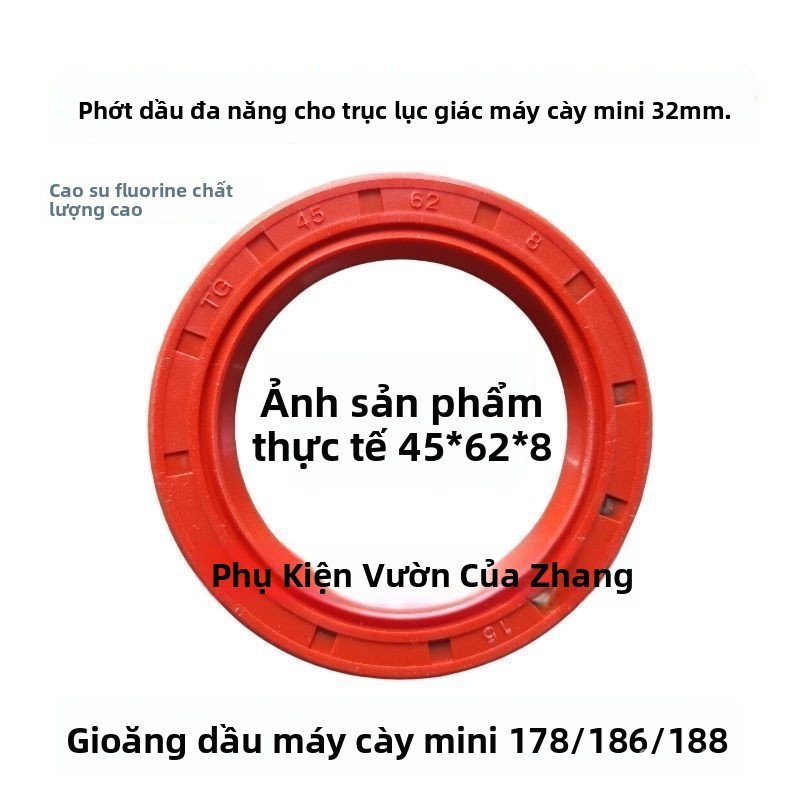 Phớt dầu trục di chuyển máy xới đất động cơ diesel 178/186 làm mát bằng gió phụ tùng bền đẹp