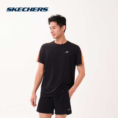 Áo Thun Tay Ngắn Nam Skechers Running Performance Short Sleeve Tee - SP226M126-0018