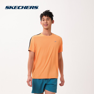 Áo Thun Tay Ngắn Nam Skechers Running Performance Short Sleeve Tee - SP226M126-02YM