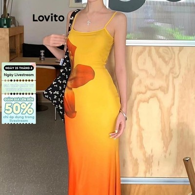 Lovito Kỳ nghỉ Đầm họa tiết hoa Ditsy cho nữ LNA73248