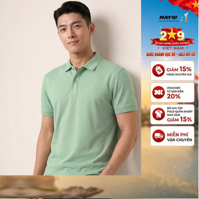 Áo phông nam cộc tay May 10 mã 140126092LV Xanh ngọc