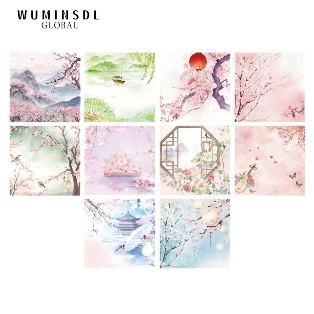 WUMINSDL 60 tờ Giấy Origami, Giấy thủ công hoa anh đào phong cách Trung Quốc, Giấy gấp trang trí pho