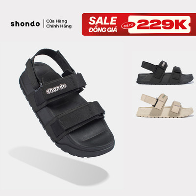 Giày Sandal Unisex Platy 2 Ver 2 Shondo Đế Cao 5cm Tháo Quai Thành Dép Nhiều Màu