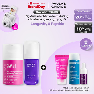 Bộ đôi cho da căng mọng & rạng rỡ Longevity Serum & Peptide Moisturizer 2250-1510