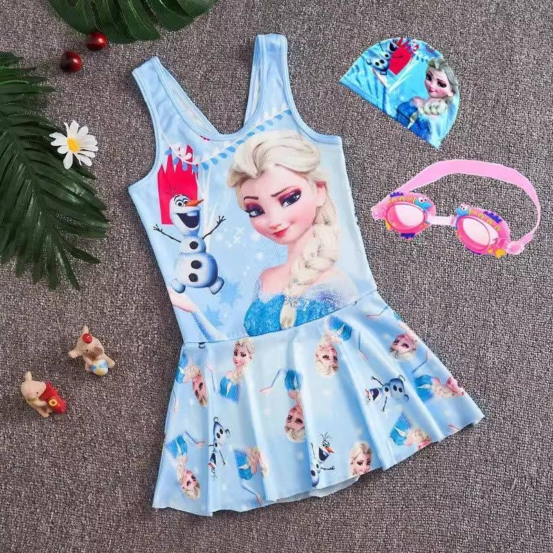 Công Chúa Elsa Đồ Bơi Trẻ Em Bé Gái Một Mảnh Vừa Lớn Quần Bơi Trẻ Em Đồ Bơi Bé Gái Váy Elsa Đồ Bơi N