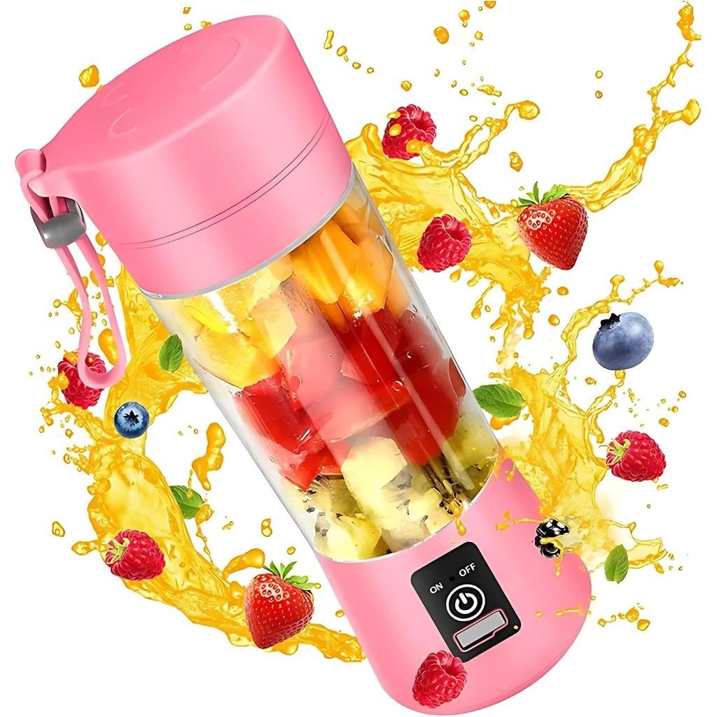 Compact, Travel Size, USB Rechargeable 12 Oz Portable Handheld Blender with Powerful Motor: Perfect 
