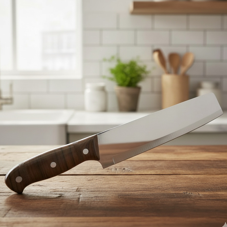 dao thái thịt cán nâu dài 33cm