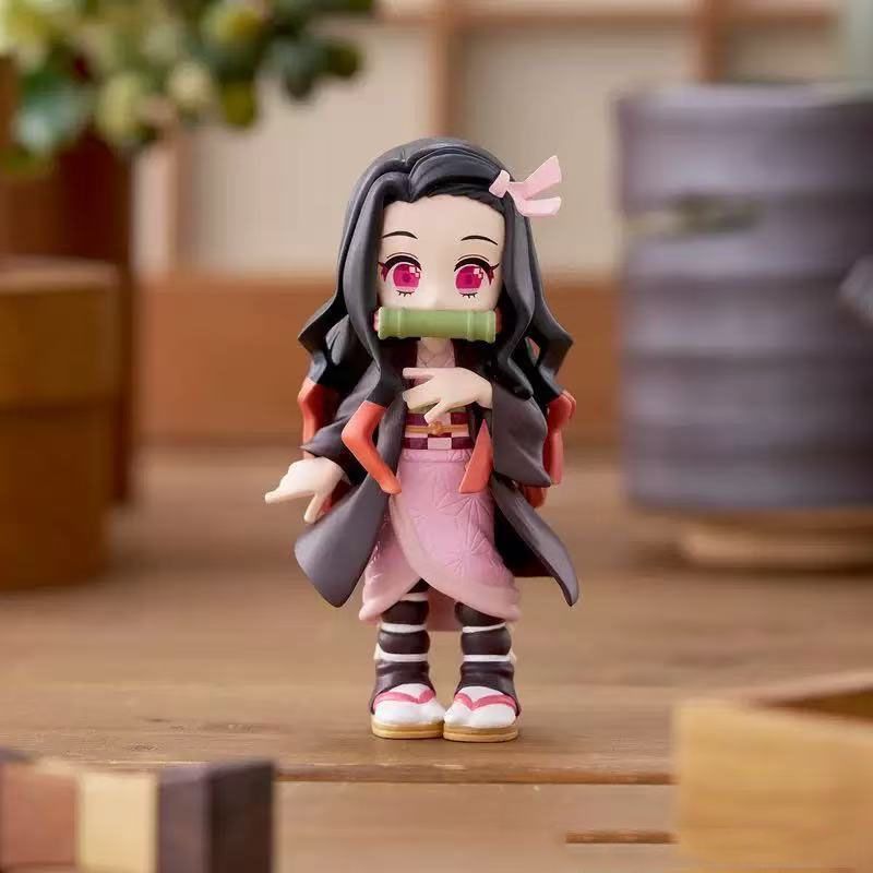 Q version Tanjiro Nezuko Giyu Zenitsu Inosuke desk figure decoration gift