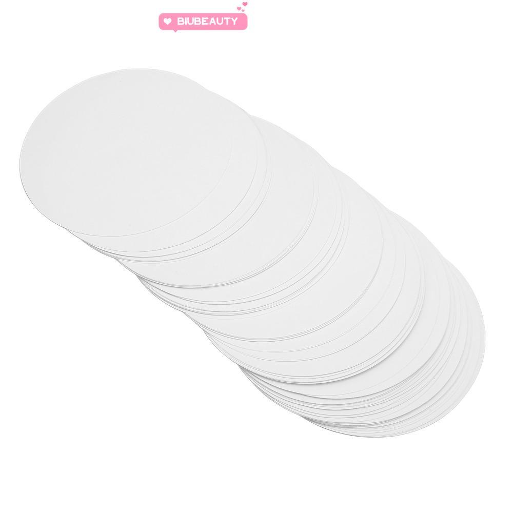 BIUBEAUTY 100 chiếc Nút Huy hiệu Giấy trống, Huy hiệu nút Giấy trống Máy in ảnh tròn Giấy làm huy hi