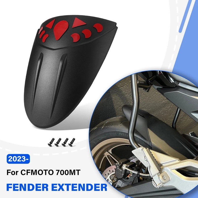 Xe Máy Phía Sau Fender Extender Cho CFMOTO 700MT 700 MT MT700 2023- ABS Bánh Sau Chắn Bùn Hugger Nối