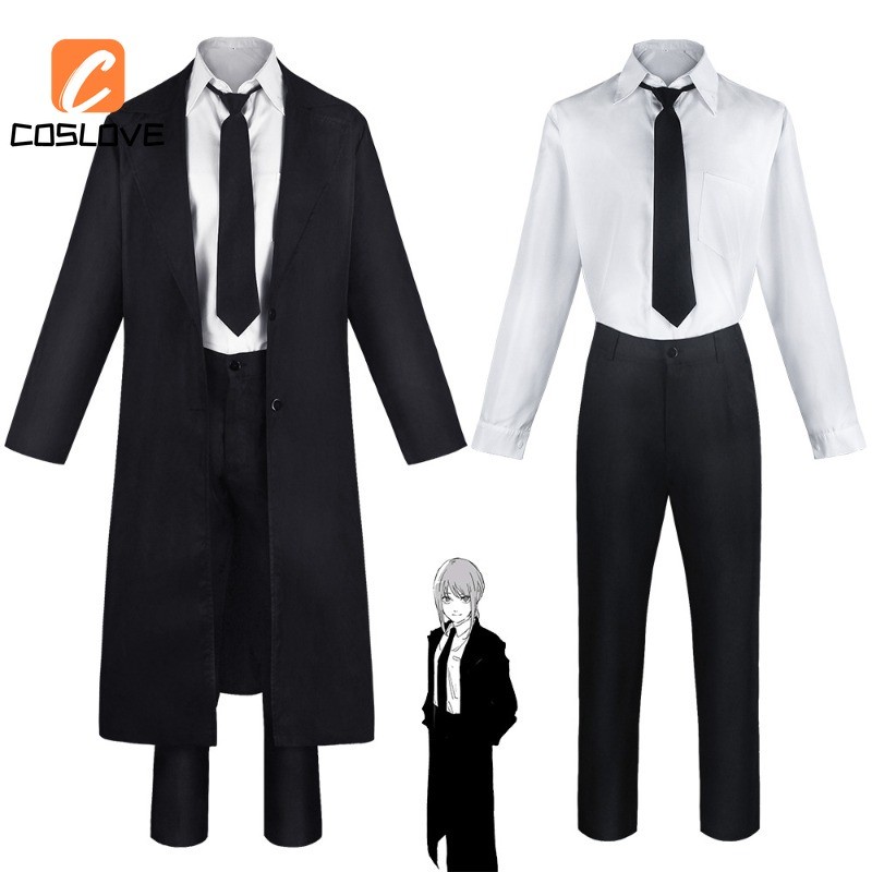 Cưa Xích Người Makima Cosplay Quần Áo Trọn Bộ Trang Phục Trang Phục Cho Người Phụ Nữ Quỷ Hunter Đồng