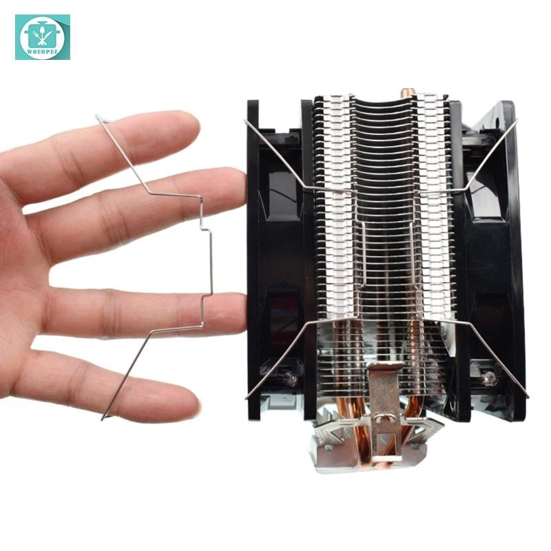 Heat  Fan Buckle Heat  Buckle Elastic Steel CPU Fan Hook Brackets  2pcs
