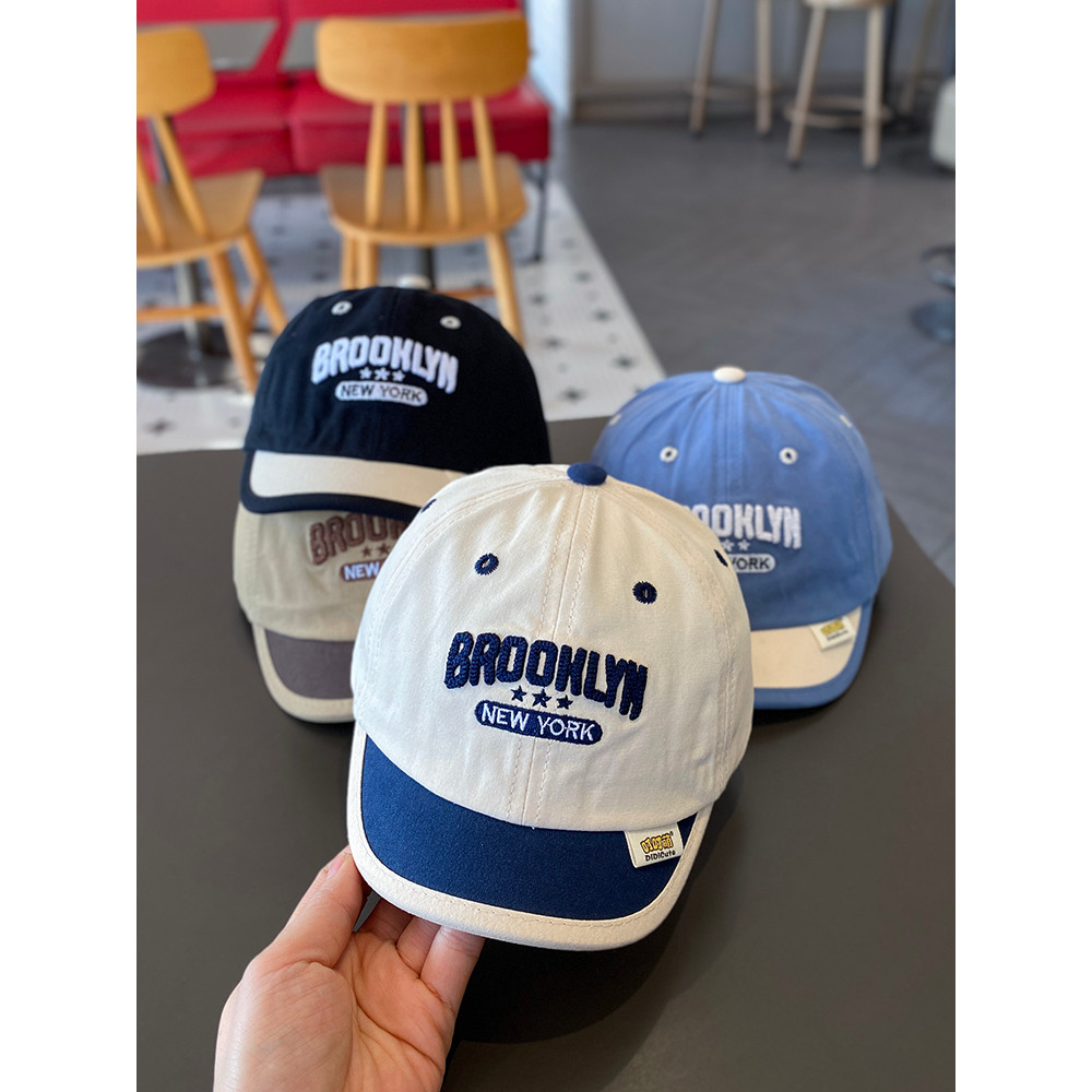 Mũ bóng chày cho bé Xuân Thu Phong cách nhẹ Phiên bản Hàn Quốc Thiết kế chữ cái Mũ thường ngày