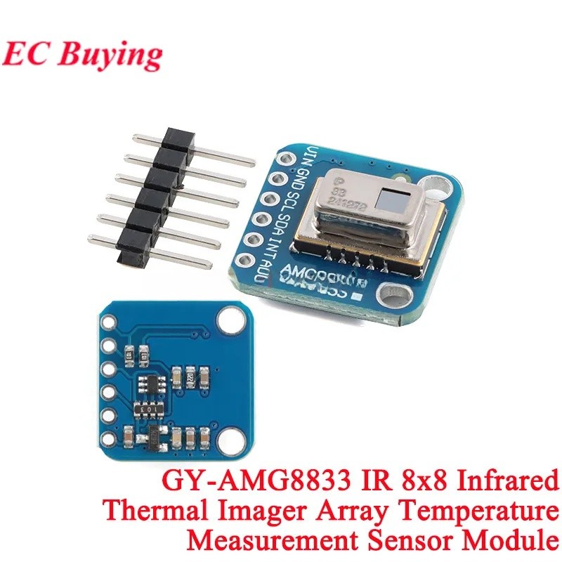 EC buying GY-AMG8833 IR 8x8 Tấm chụp ảnh nhiệt hồng ngoại Mô-đun cảm biến đo nhiệt độ cho máy ảnh Ar