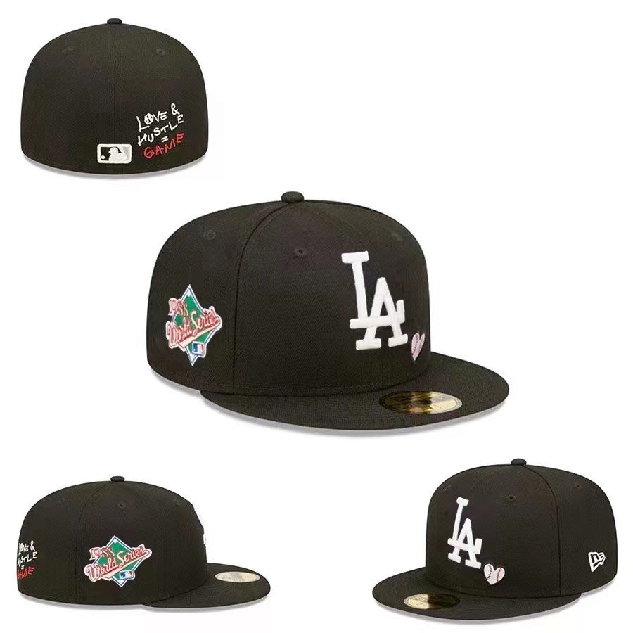 Mũ--New Era MLB Los Angeles Dodgers Fited Cap Nam Nữ Mũ Hip Hop 59FIFTY Mũ Đóng Toàn Bộ Mũ Thể Thao 
