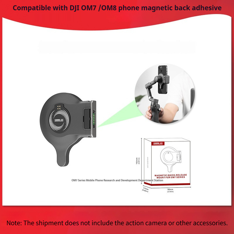 Dành cho điện thoại từ tính Giá đỡ mặt sau OM7 / OM8, Phụ kiện Gimbal di động DJI tiện lợi phát hành