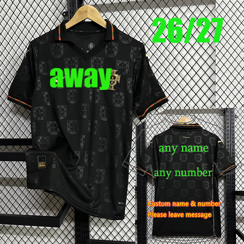 Áo bóng đá Bồ Đào Nha 2026 RONALDO phiên bản người hâm mộ, có thêu