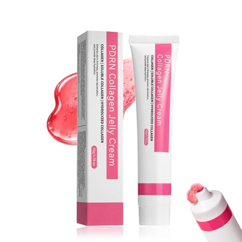 Kem thạch Collagen PDRN, Kem dưỡng da mặt Collagen với phức hợp 3-Collagen & Axit Hyaluronic, Hỗ trợ