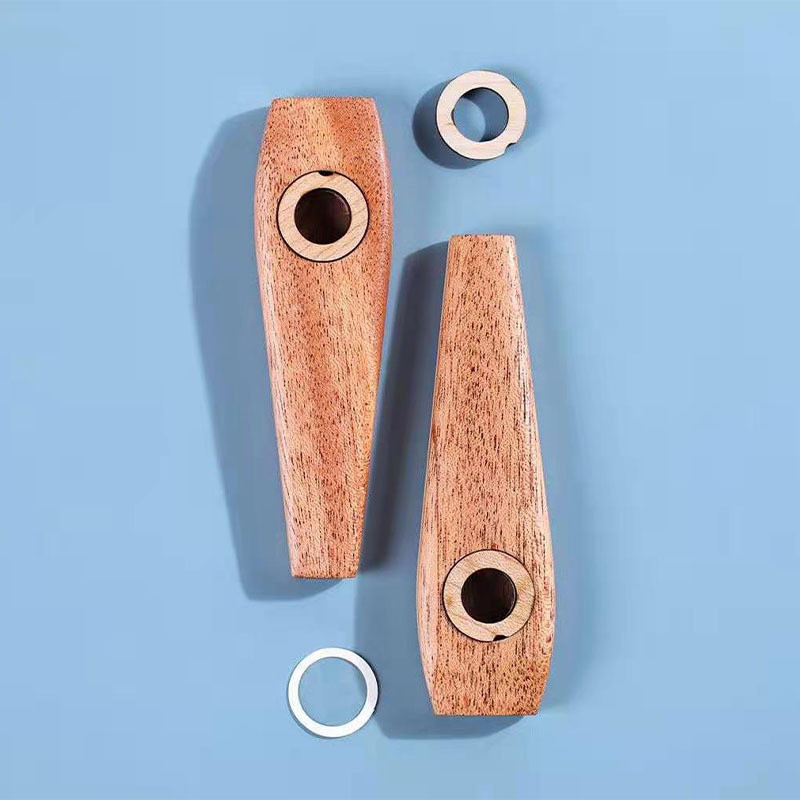 Gỗ Kazoo Kazoo Kazoo Gỗ Sáo Guitar Ukulele Kèm Theo Người Mới Bắt Đầu Chơi Sáo Zuka Sáo