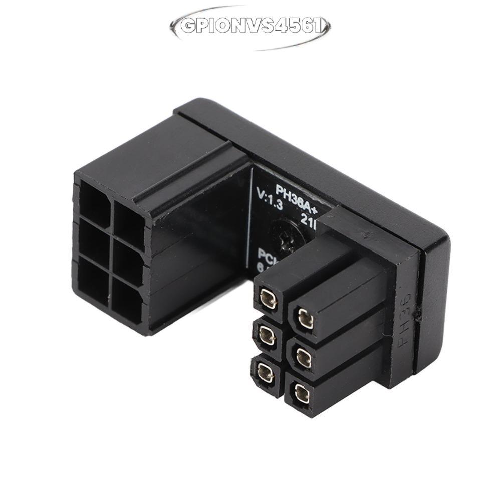 GPIONVS4561 2 Chiếc 6 Pin Nữ Đến 6pin Nam Adapter, 180 Độ Hàn Chắc Chắn Card Đồ Họa Adapter, Bền PH3