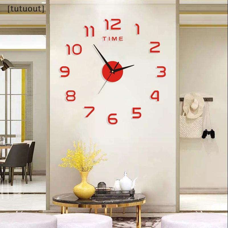 [tutuout] Trang Trí Phòng Ngủ Clo Lớn 2D Tường Clo Phòng Khách Sân Vườn Lớn Gương Acrylic Stier Tran