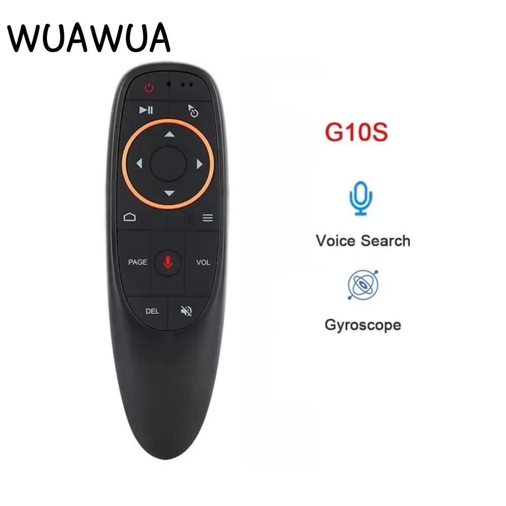 Điều khiển giọng nói WUAWUA G10S, chuột bay không dây 2.4G bền bỉ, điều khiển đa năng cho Android TV