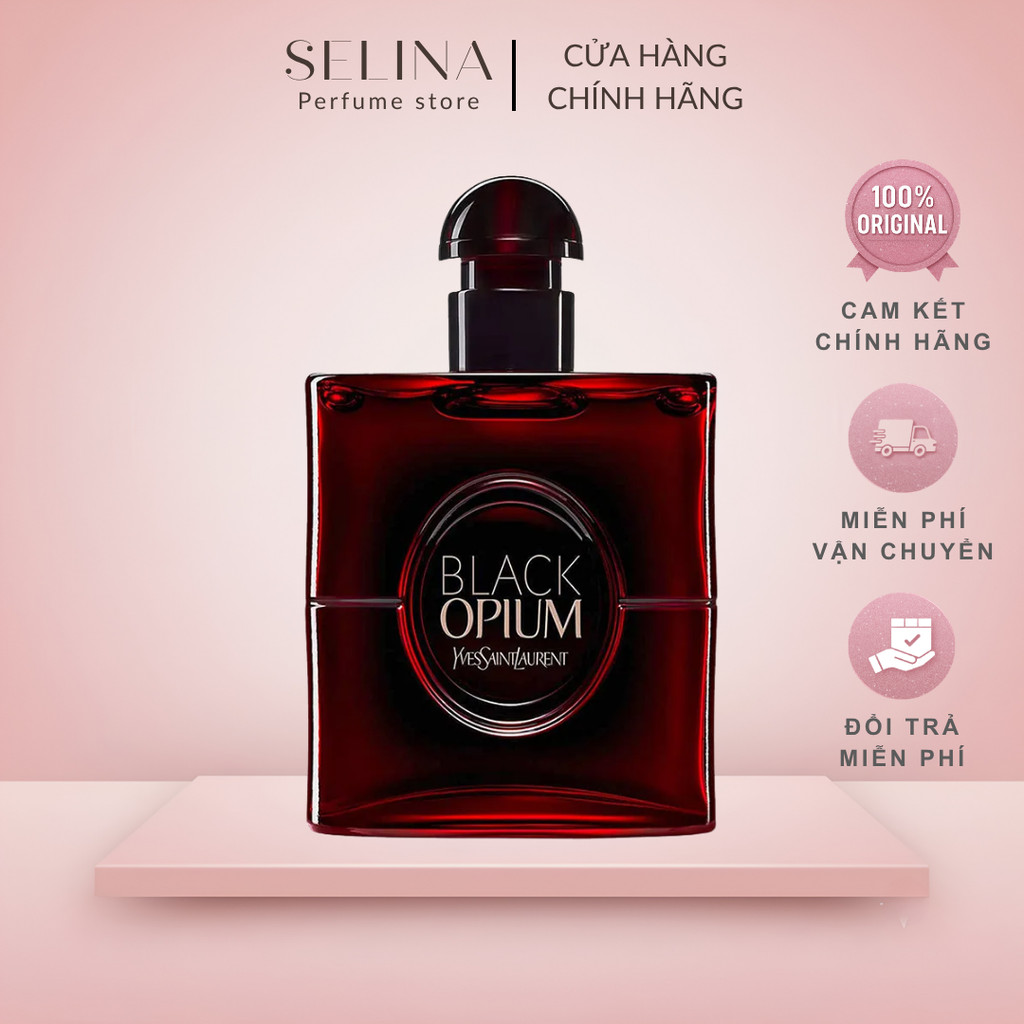 [Chính hãng] Nước Hoa Nữ Fullsize 90ml YSL Black Opium Over Red EDP - Cá Tính, Gợi Cảm & Lôi Cuốn