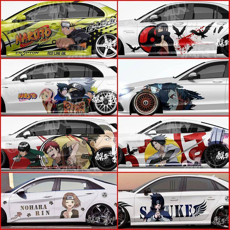 Naruto Bumper Stickers Anime Pain Car Custom Design Sasuke Two-Dimensional Car Body Stickers Xiao Or