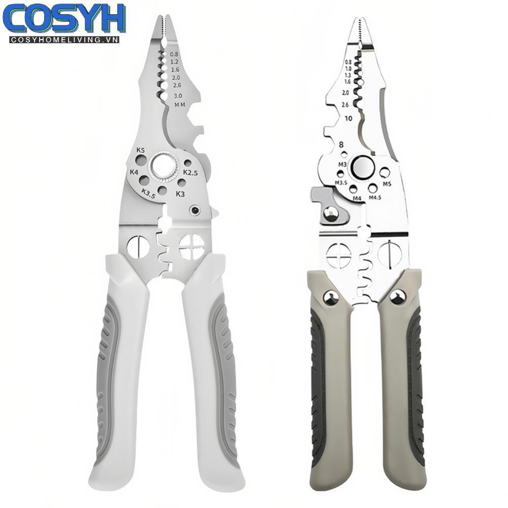 <cosyh>Electrician Multifunctional Wire Stripping Pliers with Ergonomic Handle