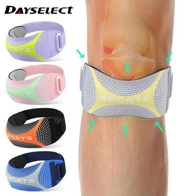 DAYSELECT 1 Miếng Có Thể Điều Chỉnh Áp Lực Dây Patellar Dày Đệm Hấp Thụ Sốc Kneepad