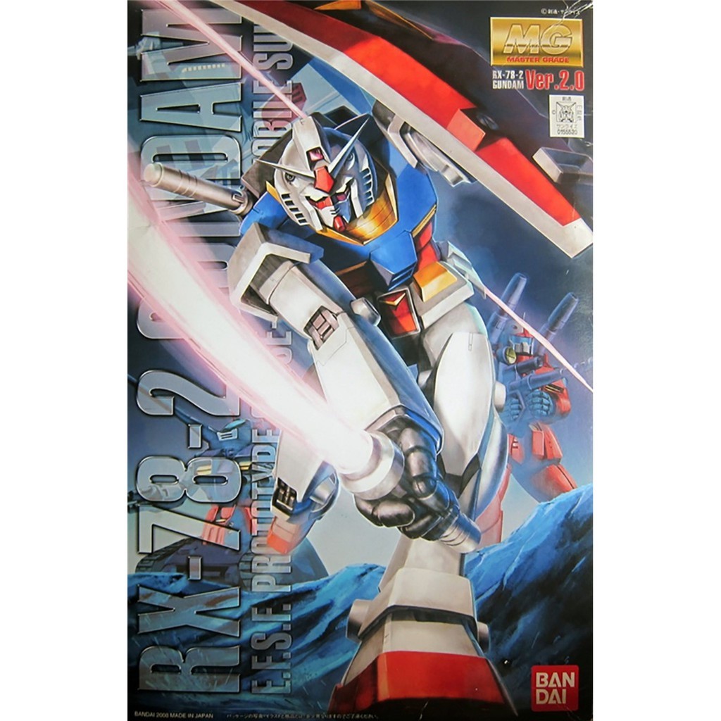 Mô hình lắp ráp MG RX-78-2 Gundam Ver.2.0 Bandai 4573102615831