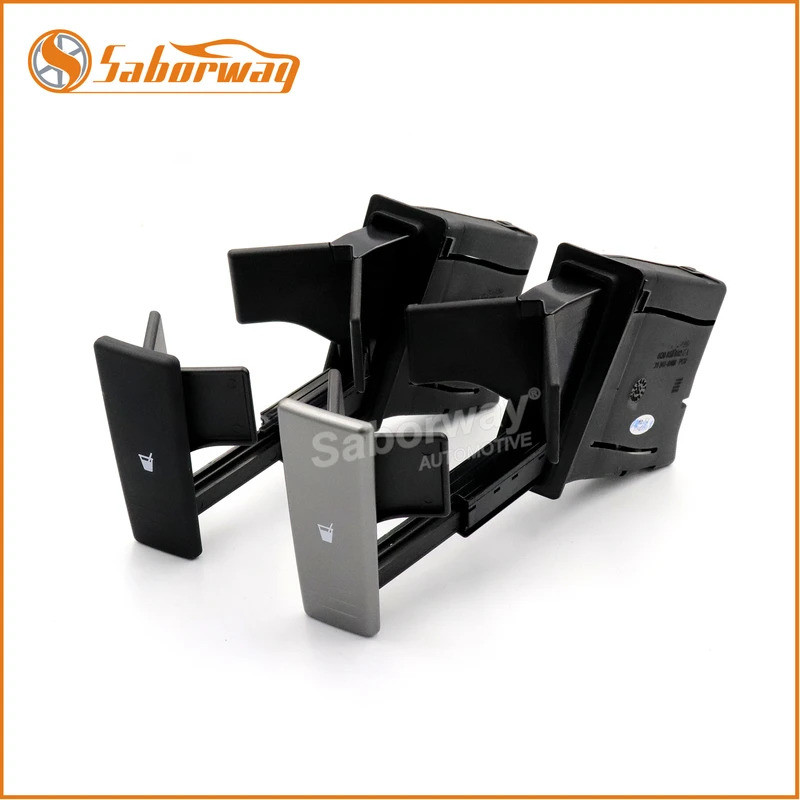 Saborway Đen Đậm Bạc Trước Cốc Đựng Đồ Uống Cho POLO 9N 9N3 2002 - 2010 6Q0858602E