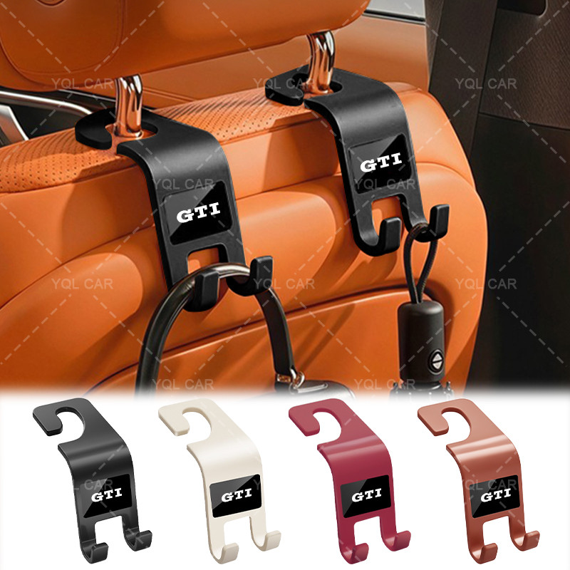1 / 2 / 4 Chiếc Tựa Đầu Ô Tô Móc Treo Móc Ẩn ABS Xe Sắp Xếp Móc Cho POLO Golf 5 6 7th generation GTI