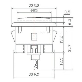 Bộ 6 Nút Lớn 30mm