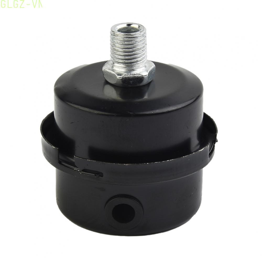 Black Plastic Shell Oil Free Air Compressor Noise Filter Muffler Replacement