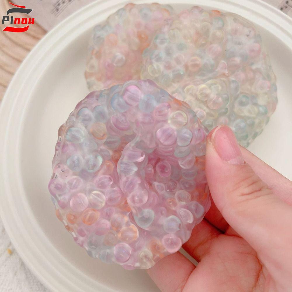 Đồ chơi bóp ngọc trai POOU, Hạt Mochi Ball Ngọc trai Đồ chơi bóng ồn ào, Đá mới lạ Squishy Sugar Bal
