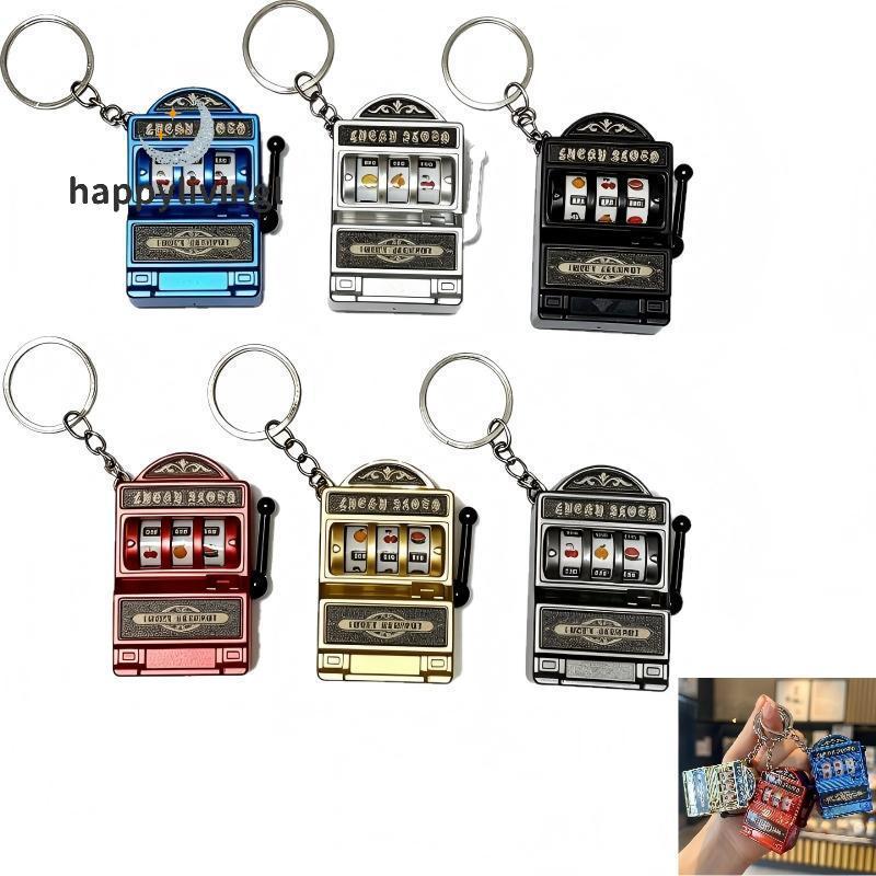 Happyliving Mini Slot Machine Móc khóa Arcade Fruit Jackpot Antistress Toy